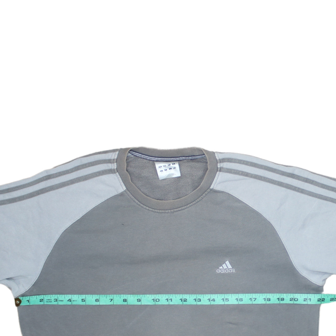 adidas Men's Grey Pullover Sweatshirt Size M Crew Neck Fleece