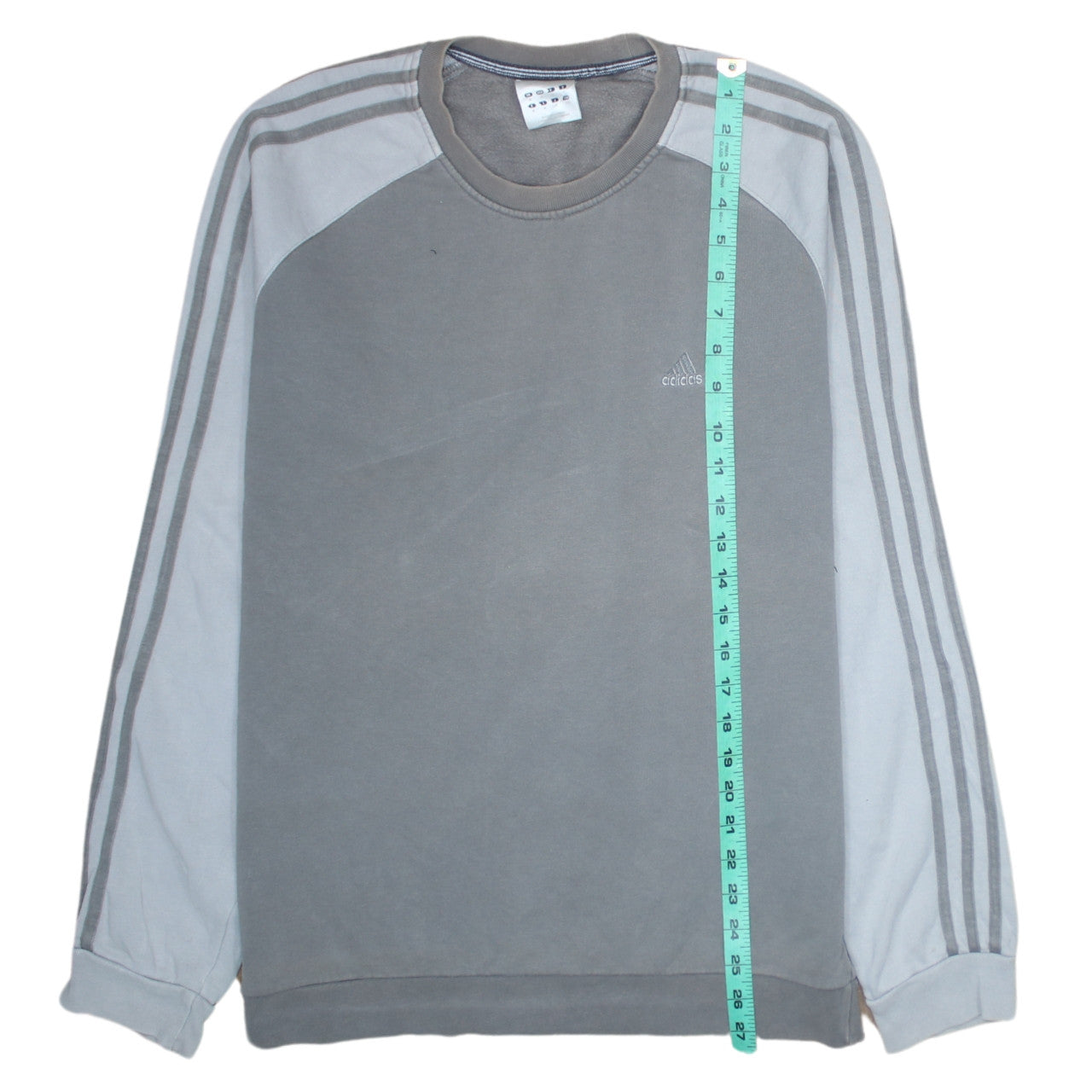 adidas Men's Grey Pullover Sweatshirt Size M Crew Neck Fleece
