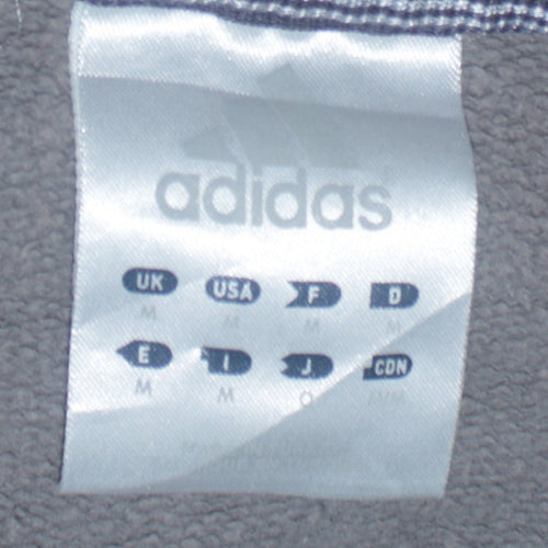 adidas Men's Grey Pullover Sweatshirt Size M Crew Neck Fleece