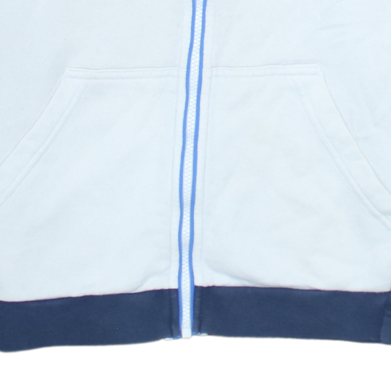 Nike Boys Blue Full Zip Hoodie XL 158-170cm Colourblock Fleece Sweatshirt