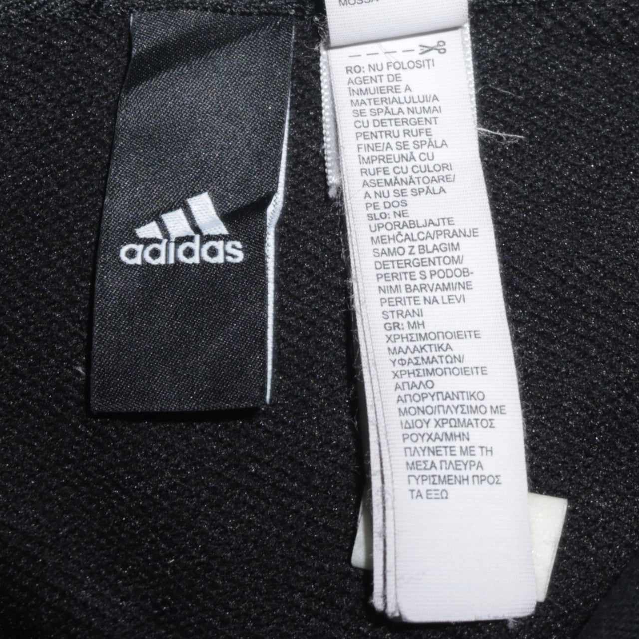 Adidas Women Black XL Pullover Hoodie Sweatshirt Logo Print Cotton Blend
