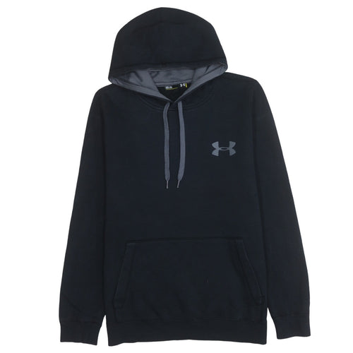 Under Armour Men's Black Pullover Hoodie M Loose Fit ColdGear