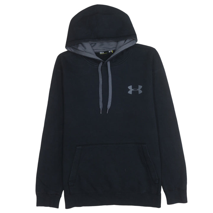 Under Armour Men's Black Pullover Hoodie M Loose Fit ColdGear