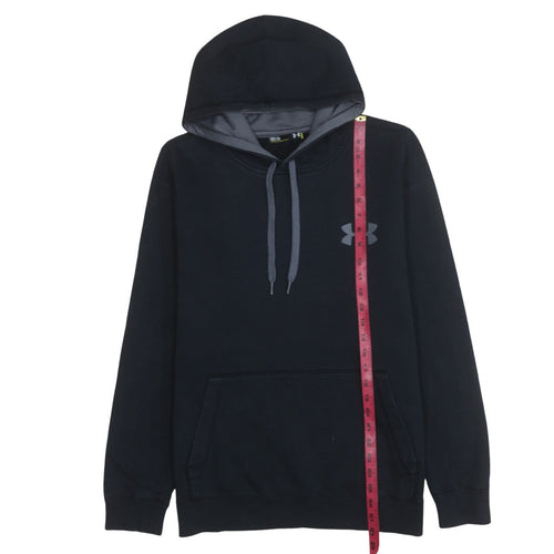 Under Armour Men's Black Pullover Hoodie M Loose Fit ColdGear