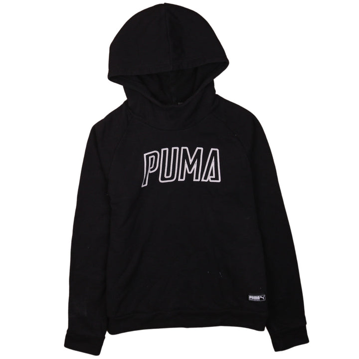 Puma Women Black Medium Pullover Hoodie Sweatshirt