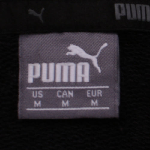 Puma Women Black Medium Pullover Hoodie Sweatshirt