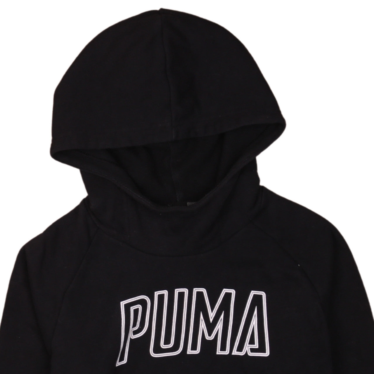 Puma Women Black Medium Pullover Hoodie Sweatshirt
