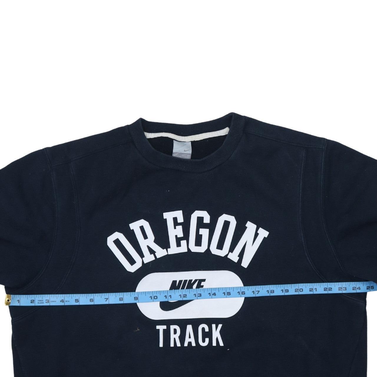 Nike Oregon Track Navy Sweatshirt Women L Crew Neck Pullover