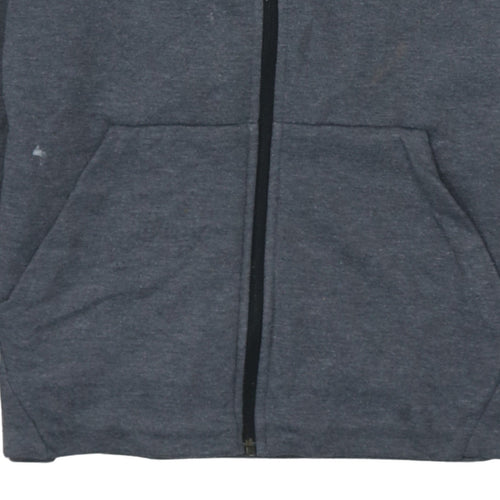 Nike Men's Grey Dri-FIT Full Zip Hoodie Size S Lightweight Sportswear
