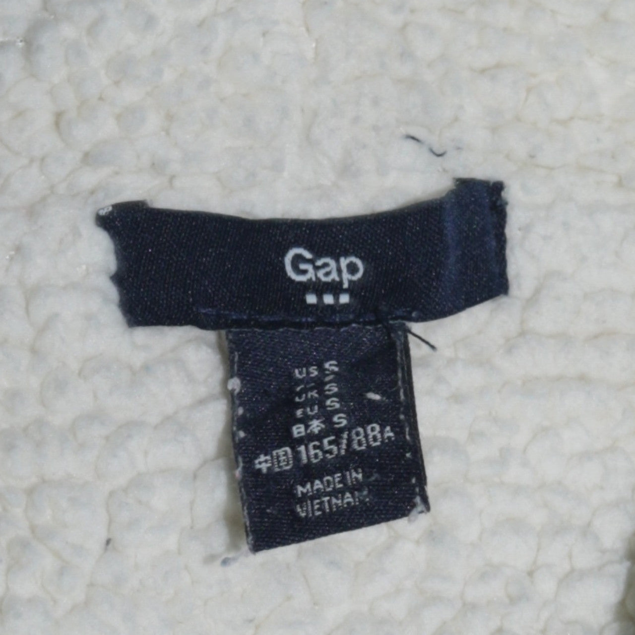GAP Womens Light Blue Full Zip Hoodie Sherpa Lined Size S