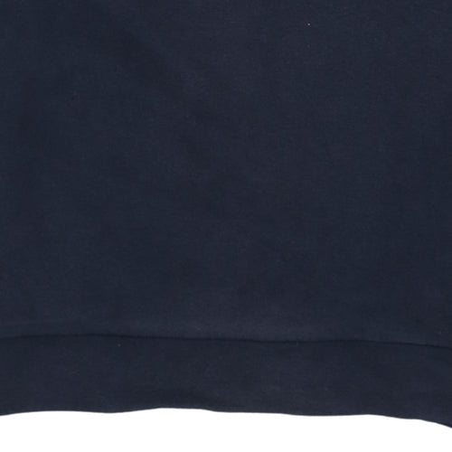 Adidas Men's Blue Small Pullover Sweatshirt Crew Neck Fleece