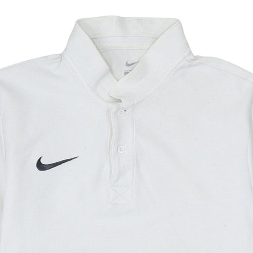 Nike Men's White Classic Short Sleeve Polo Shirt Size S