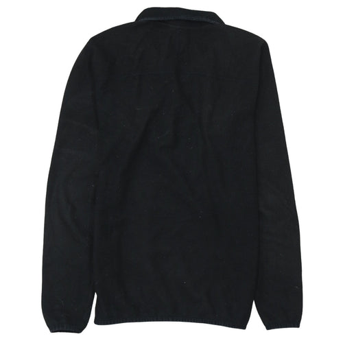 The North Face Womens Black Fleece 1/4 Zip Jacket Size S