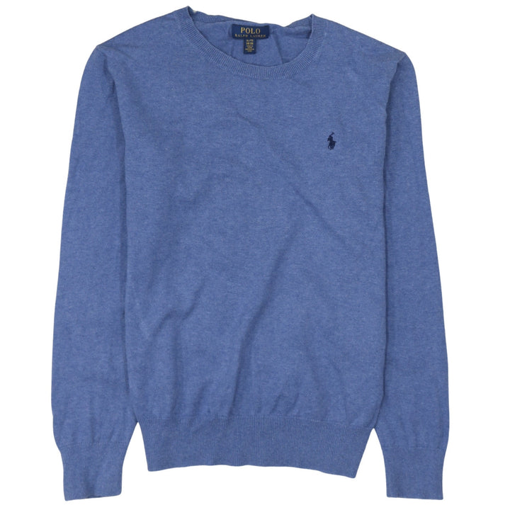 Polo Ralph Lauren Boys Blue XL Cotton Crew Neck Jumper