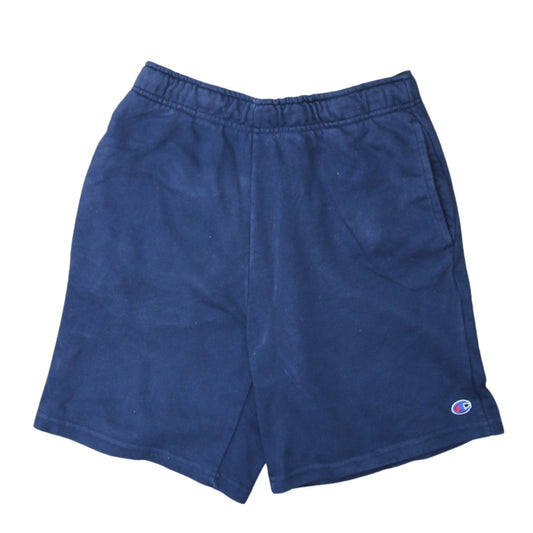 Champion Men's Blue Small Sweat Shorts with Elastic Waist
