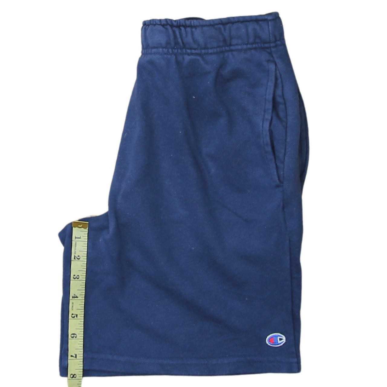 Champion Men's Blue Small Sweat Shorts with Elastic Waist