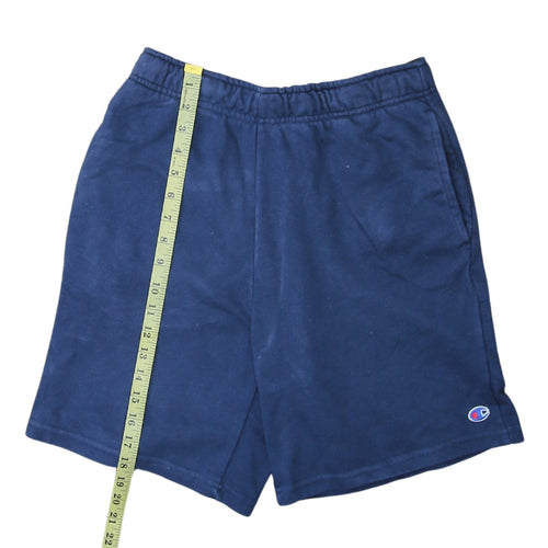 Champion Men's Blue Small Sweat Shorts with Elastic Waist
