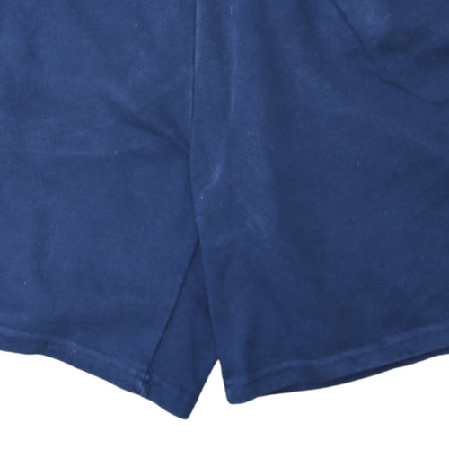 Champion Men's Blue Small Sweat Shorts with Elastic Waist