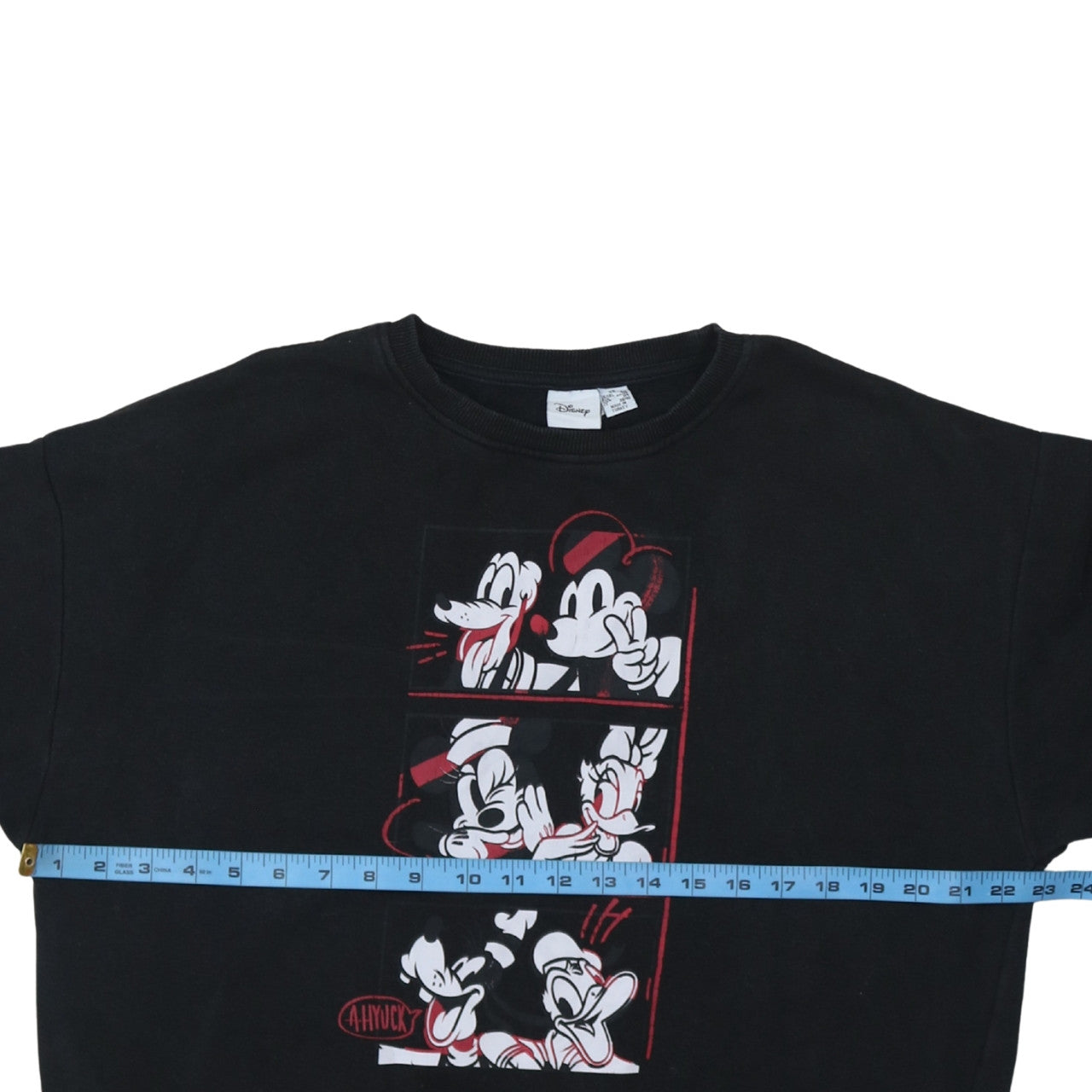 Disney Women Black XS Sweatshirt Mickey & Friends Graphic Pullover
