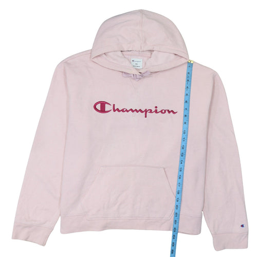 Champion Womens Pink Pullover Hoodie XXL Embroidered Logo
