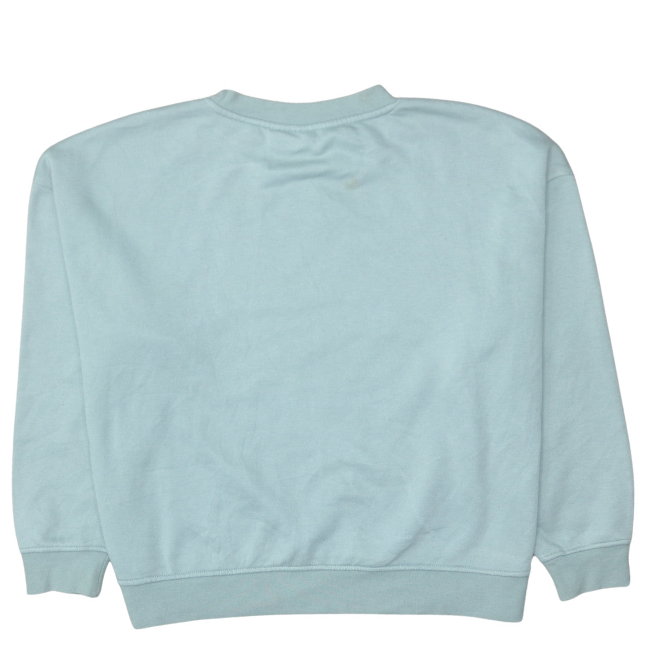 Disney Women Mint Green Mickey Mouse Crew Neck Sweatshirt L 14/16
