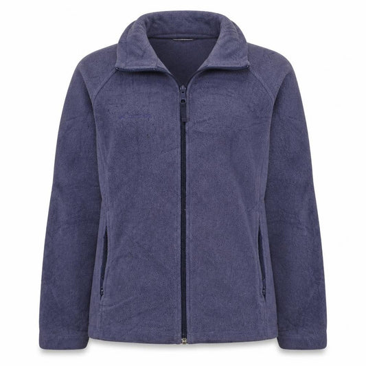 Front view of Columbia Women's Purple Fleece Full Zip Jacket, size M
