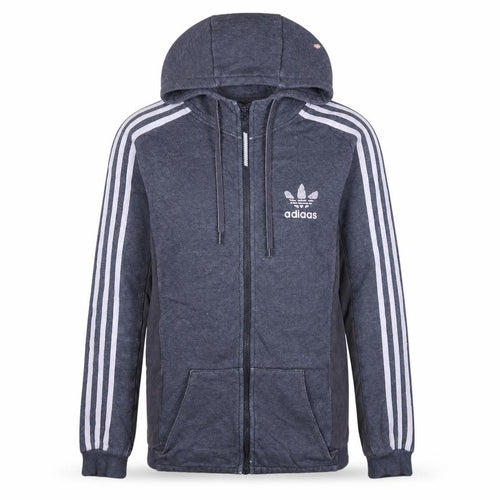 Adiaas Mens Grey Full Zip Hoodie XS Hooded Sports Jacket