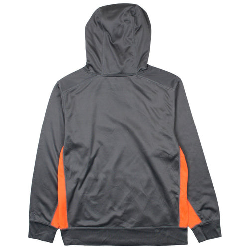 Nike Boys Grey Orange Therma-Fit Pullover Hoodie XL Polyester Fleece