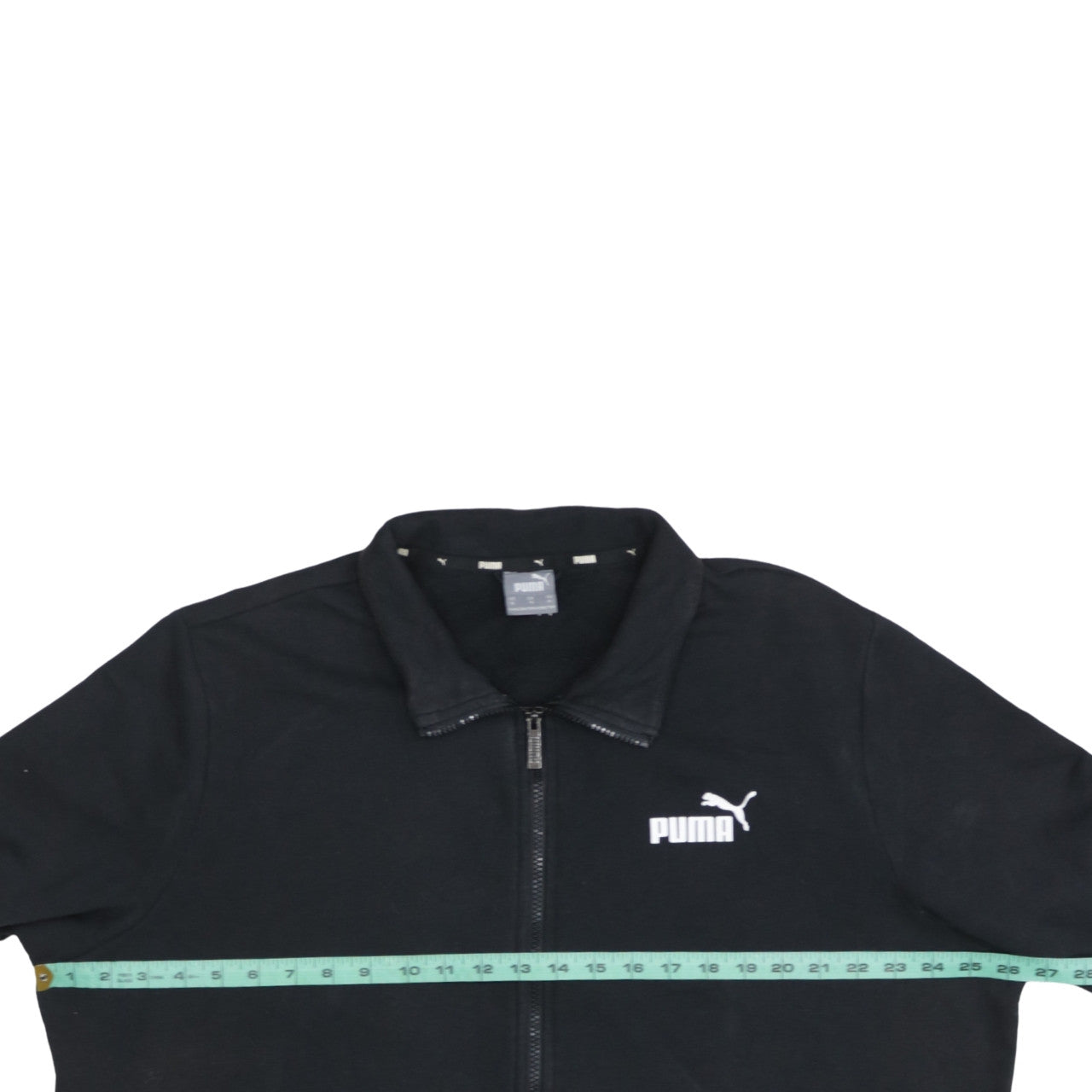 Puma Men’s Black XL Track Jacket Full Zip Sports Activewear Fleece