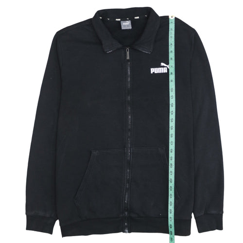 Puma Men’s Black XL Track Jacket Full Zip Sports Activewear Fleece
