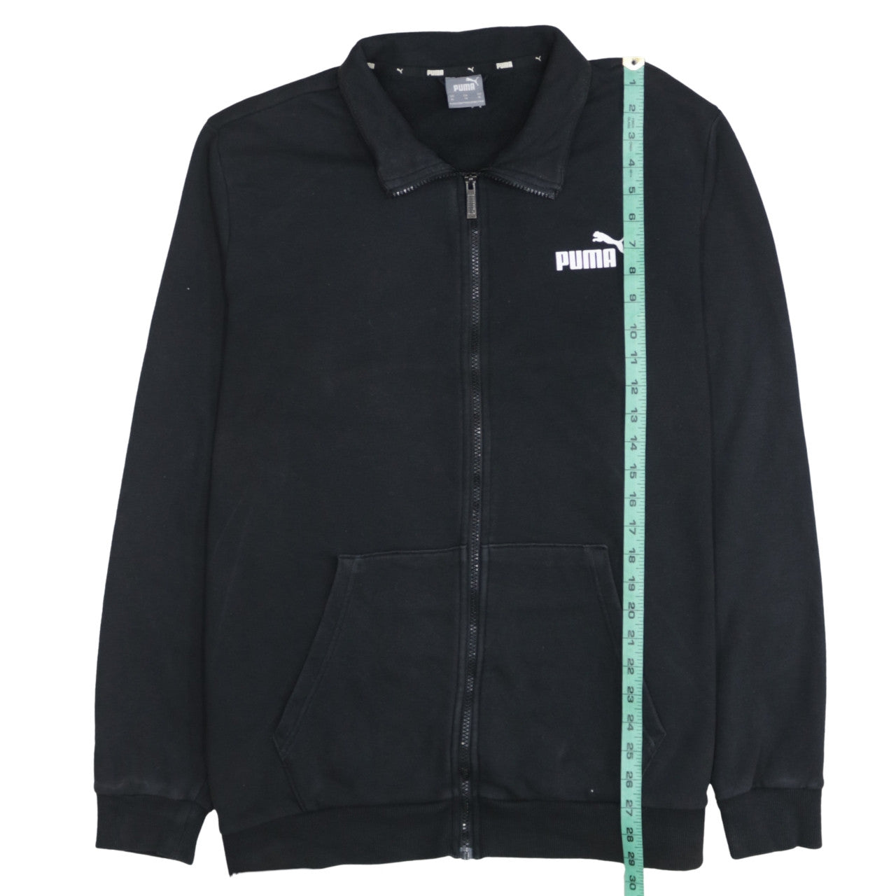 Puma Men’s Black XL Track Jacket Full Zip Sports Activewear Fleece