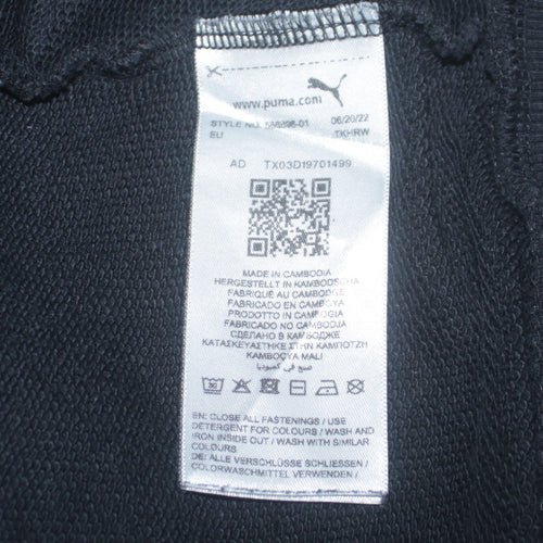 Puma Men’s Black XL Track Jacket Full Zip Sports Activewear Fleece