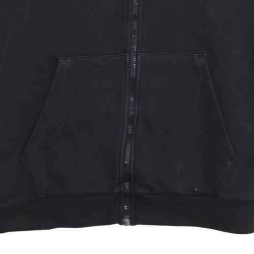 Puma Men’s Black XL Track Jacket Full Zip Sports Activewear Fleece