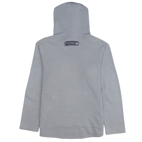 Adidas Men Grey Pullover Hoodie M Regular Fit Sportswear