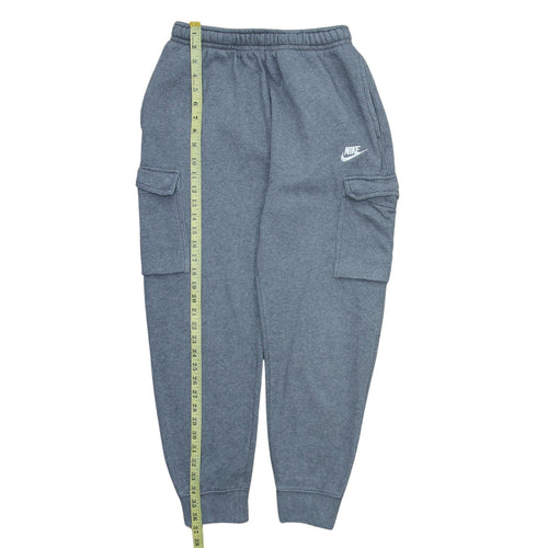 Nike Men's Grey Cargo Fleece Jogger Trousers Size S