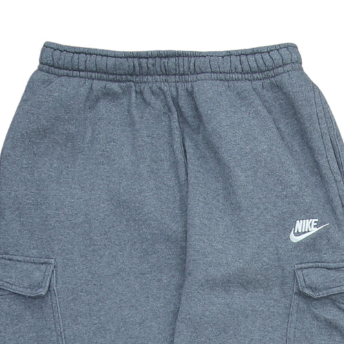 Nike Men's Grey Cargo Fleece Jogger Trousers Size S