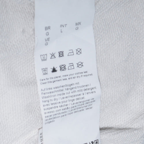 Guess Womens White Logo Crew Neck Sweatshirt XL