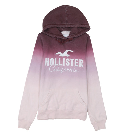 Hollister Women’s Pink Ombre Pullover Hoodie XS Cotton Blend