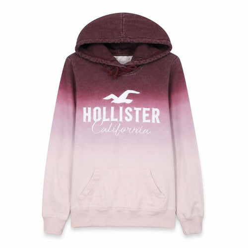 Hollister Women’s Pink Ombre Pullover Hoodie XS Cotton Blend