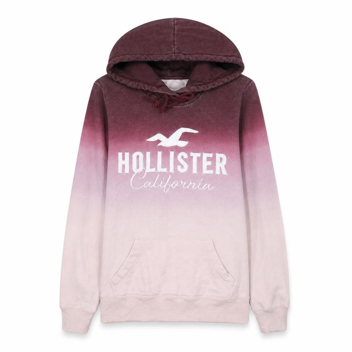 Hollister Women’s Pink Ombre Pullover Hoodie XS Cotton Blend