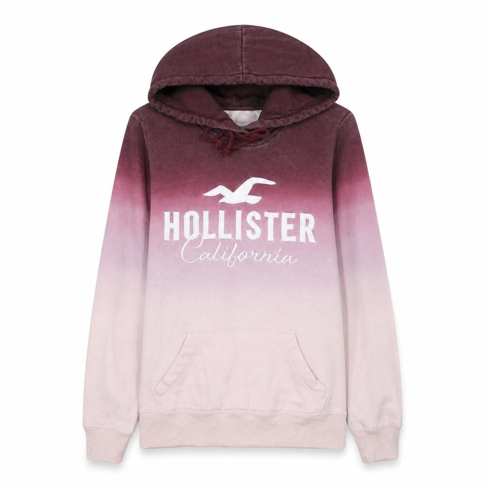 Hollister Women’s Pink Ombre Pullover Hoodie XS Cotton Blend