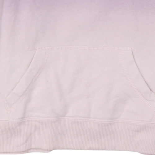 Hollister Women’s Pink Ombre Pullover Hoodie XS Cotton Blend