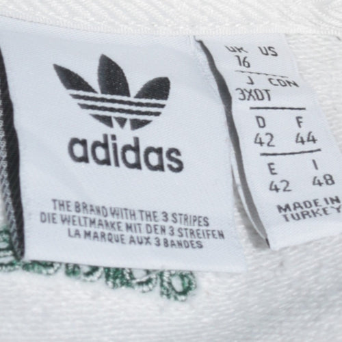 Adidas Women White Tennis Academy Pullover Sweatshirt UK 16