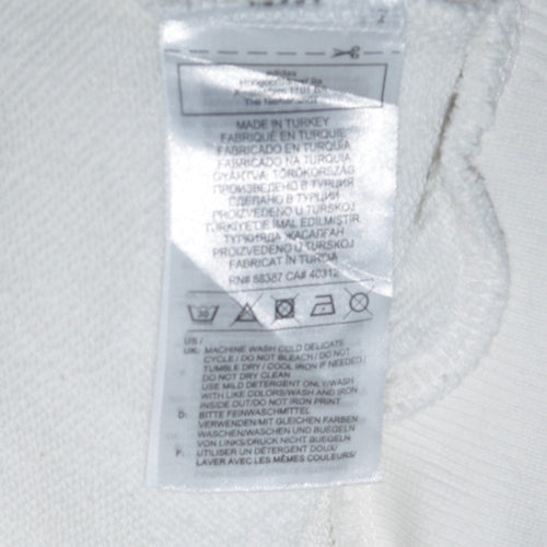 Adidas Women White Tennis Academy Pullover Sweatshirt UK 16