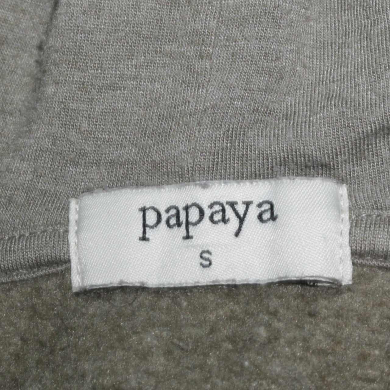 Papaya Women’s Green Full Zip Hoodie Small Casual Hooded Sweatshirt