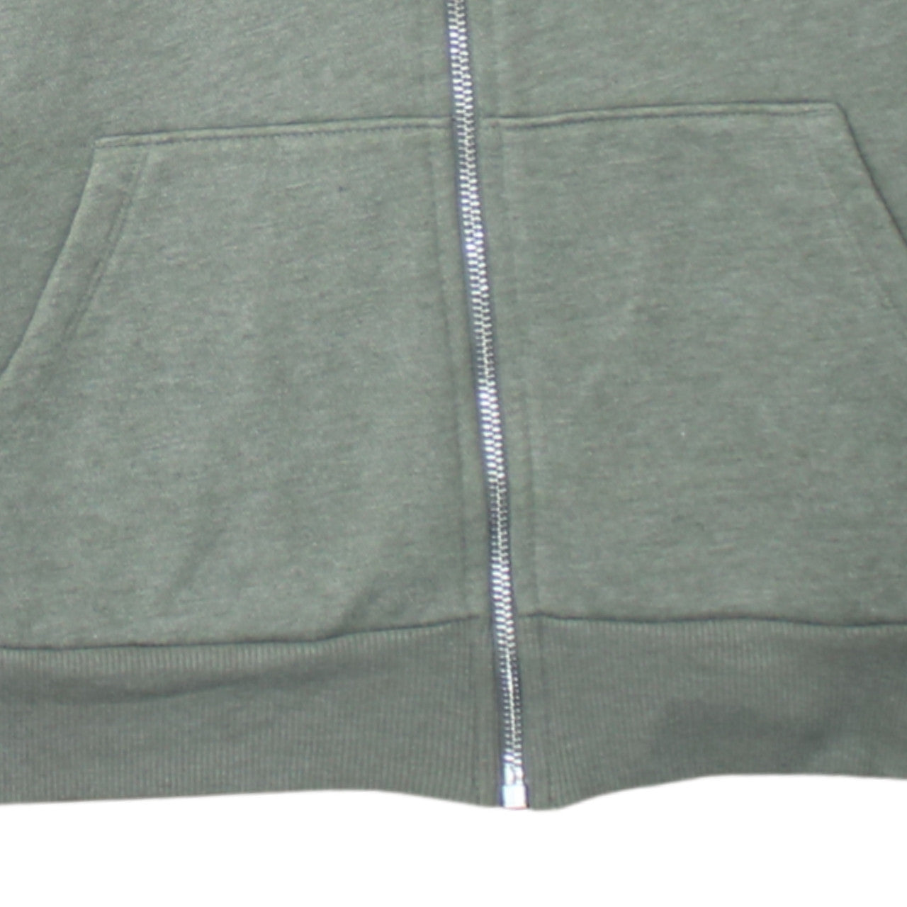 Papaya Women’s Green Full Zip Hoodie Small Casual Hooded Sweatshirt