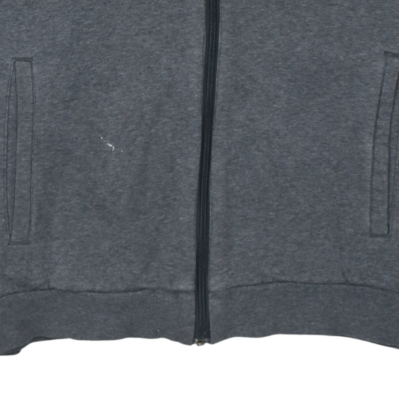 Adidas Men's Grey Full Zip Hoodie Size L Sports Fleece