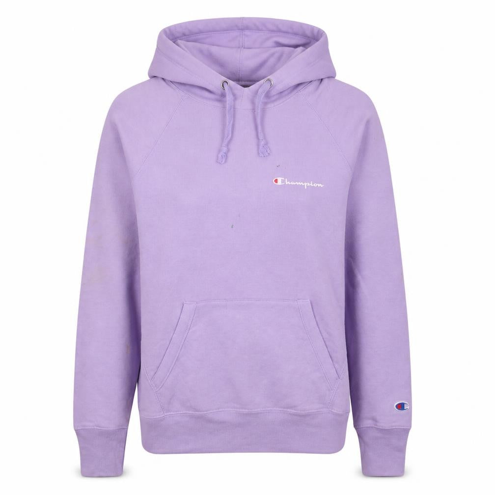 Front view of Champion Women Lilac Pullover Hoodie Small Hooded Sweatshirt