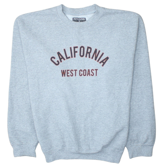 PrettyLittleThing Women's Grey California West Coast Pullover Sweatshirt Size S