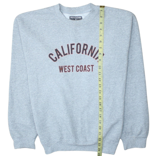 PrettyLittleThing Women's Grey California West Coast Pullover Sweatshirt Size S